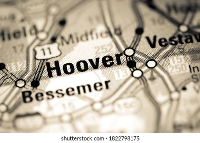 Hoover. Alabama. USA On A Map