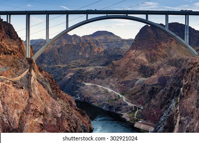 The Hoover Bridge From The Hoover Dam, Nevada