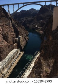 Hoover Dam Aerial Shot From Above