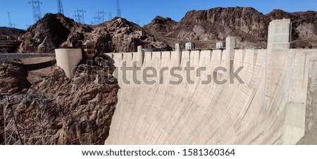 Similar – Image, Stock Photo Hoover Dam Panorama USA