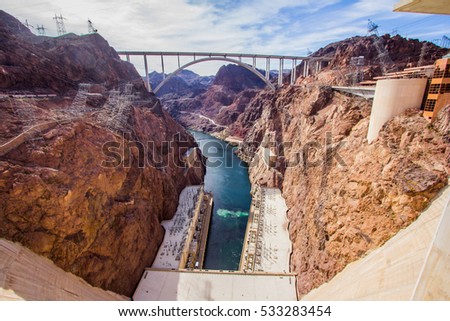 The Hoover dam & The Hoover Bridge Nevada,USA 