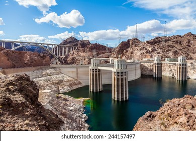 Hoover Dam And The Colorado River Bridge