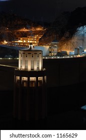 Hoover Dam At Night