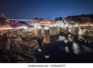 Hoover Dam At Night