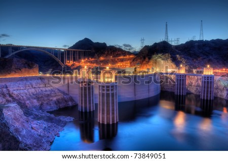 Hoover Dam at Night