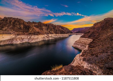 Hoover Dam At Sunrise