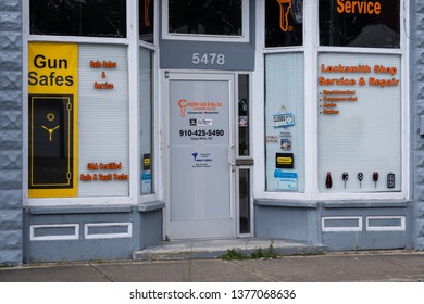 HOPE MILLS, NC - CIRCA April 2019 : Complete Lock Key Inc. Commercial Residential Locksmith