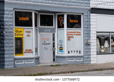 HOPE MILLS, NC - CIRCA April 2019 : Complete Lock Key Inc. Commercial Residential Locksmith