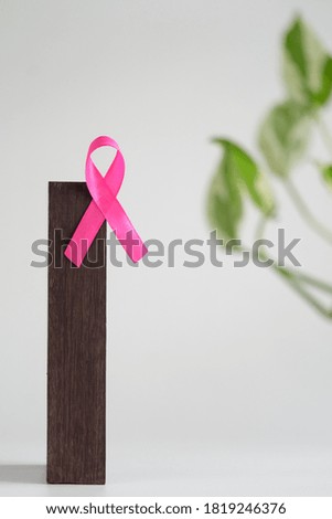 Hope. Pink Ribbon for Breast Cancer Awareness