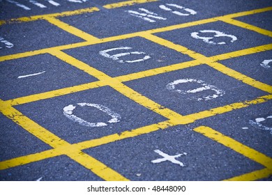 Hopscotch Board On School Playground