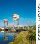 Hoquiam River Bridge, U.S. Route 101 (Simpson Avenue) spanning Hoquiam River, Hoquiam, Grays Harbor County, WA. The Riverside Avenue Bridge is a vertical lift bridgethat spans the Hoquiam River,