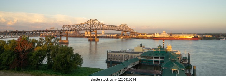 Horace Wilkinson Bridge Carries Interstate 10 In Louisiana Across The Mississippi River From Port Allen In West Baton Rouge Parish To Baton Rouge In East Baton Rouge Parish.