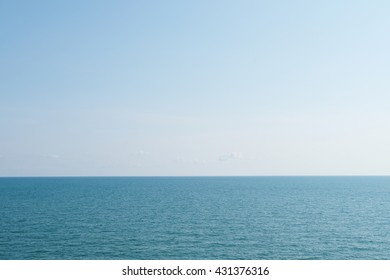 Horizon Between Sky And Sea  