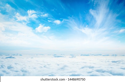 Horizon Of Sky And Cloud Texture Background