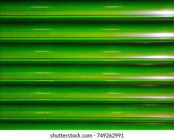 Horizontal Aluminum Metal Sheet Wall Green Stock Photo 749262991 