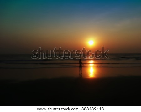 Similar – Image, Stock Photo Man against sea Ocean