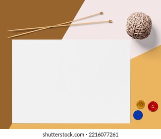 Horizontal Drawing Paper mockup for drawing design, coloring page, art and graphic designs