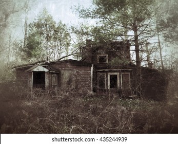 Black White Image Creepy Old Abandoned Stock Photo 693062077 | Shutterstock