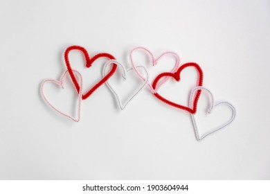 Horizontal Photo Of Pipe Cleaner Hearts