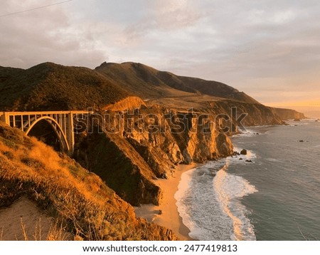 Similar – Image, Stock Photo Big Sur California big sur