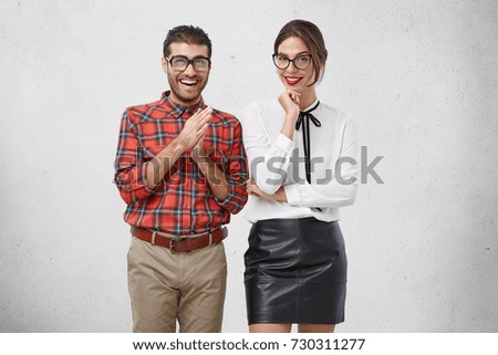 Similar – Image, Stock Photo face-book Face Human being