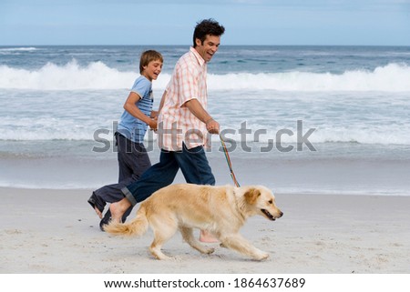 Similar – Image, Stock Photo Happy father´s day,boy with false mustache on stick