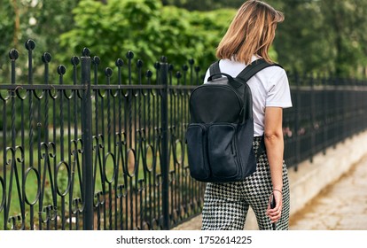 Women 2024 with backpack