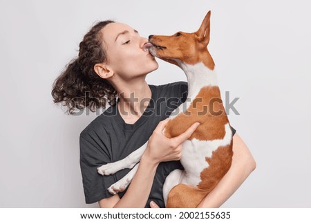 Similar – Image, Stock Photo Dog with tongue out.