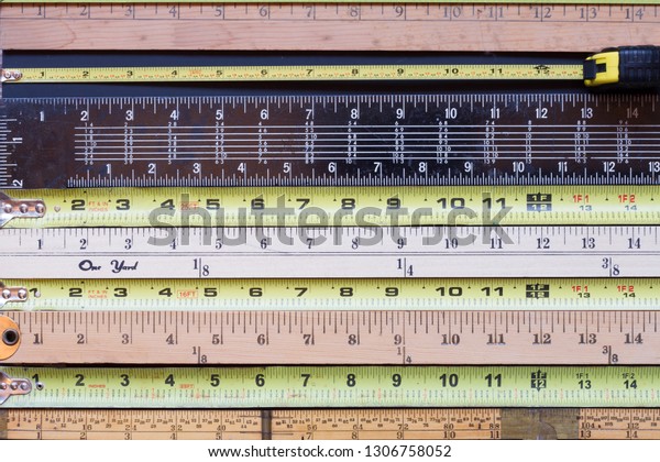 Horizontal Stripes Tape Measures Stock Photo 1306758052 | Shutterstock