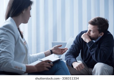 Horizontal View Of Psychotherapy For Depression Treatment