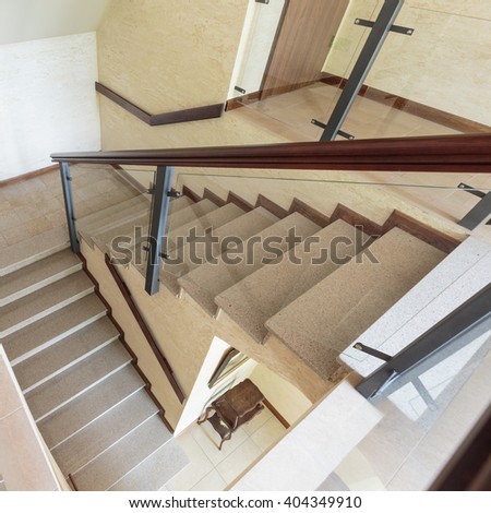 Image, Stock Photo staircase Town Stairs