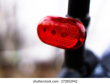 Horizontal Vivid Rear Bike Red Light Bokeh Background Backdrop