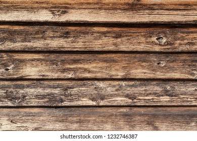 Horizontal Weathered Boards On External Wall Of A Australian Farm Shearing Shed