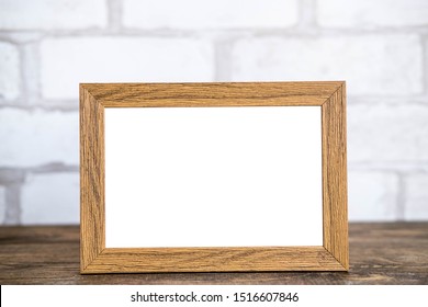 Horizontal Wood 8x10 Frame Mockup