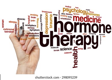 Hormone Therapy Word Cloud Concept