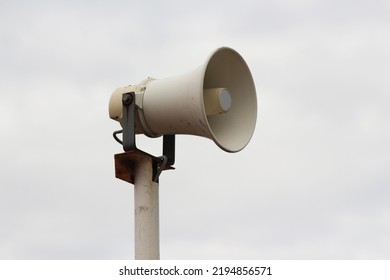 Horn Speaker Or Loudspeaker Are Generally Used As A Means Of Information In Public Spaces.