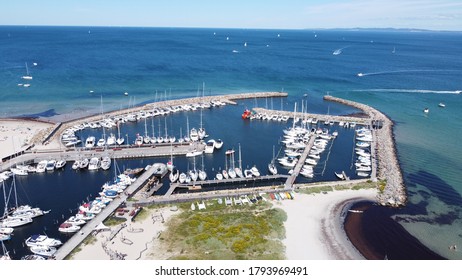 Hornbak Harbor In Hornbæk, North Og Sjælland, Denmark