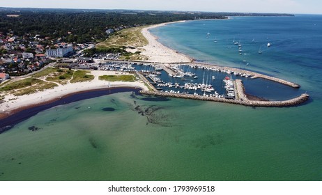 Hornbak Harbor In Hornbæk, North Og Sjælland, Denmark