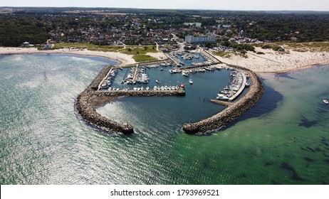 Hornbak Harbor In Hornbæk, North Og Sjælland, Denmark