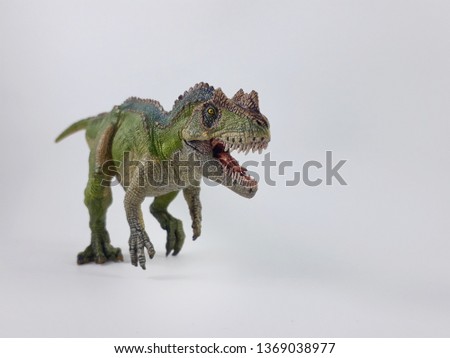Ceratosaurus meaning horned lizard was a medium sized carnivore theropod in the Late Jurassic period. Ceratosaurus had a large skull with large teeth, as well as short but powerful front limbs. 