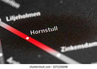 Hornstull Station. Stockholm Metro Map. On A Map. 