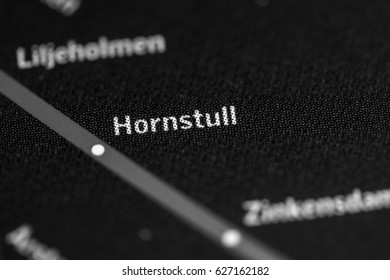 Hornstull Station. Stockholm Metro Map.