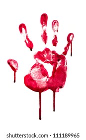 Horror Blood Hand Print