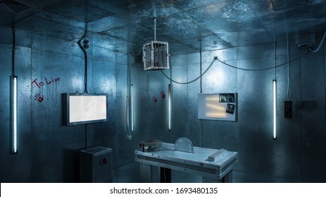 Horror Medical Room, Dark Scary Background