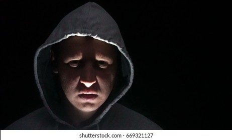 Horror Scene Man Face Scary Evil Stock Photo 669321127 | Shutterstock