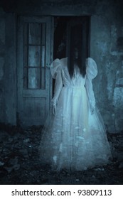 Horror Scene Of A Scary Woman - Bride