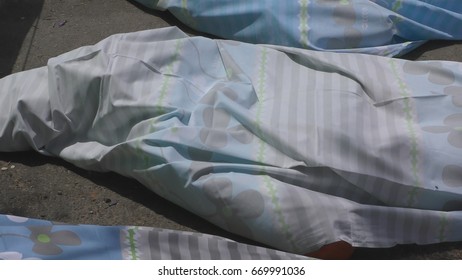 Horror View Dead Corpses Mannequins Wrapped Stock Photo 669991036 ...