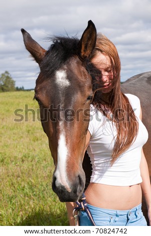 Horse and girl