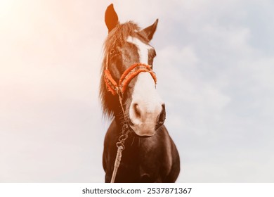 Horse Head Portrait Halter Close-up - Powered by Shutterstock