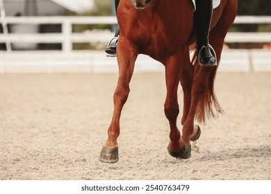 Horse hooves close-up . Details of equestrian sports - Powered by Shutterstock